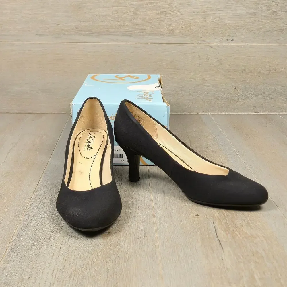 Life Stride Heels Black Women's Sz 9